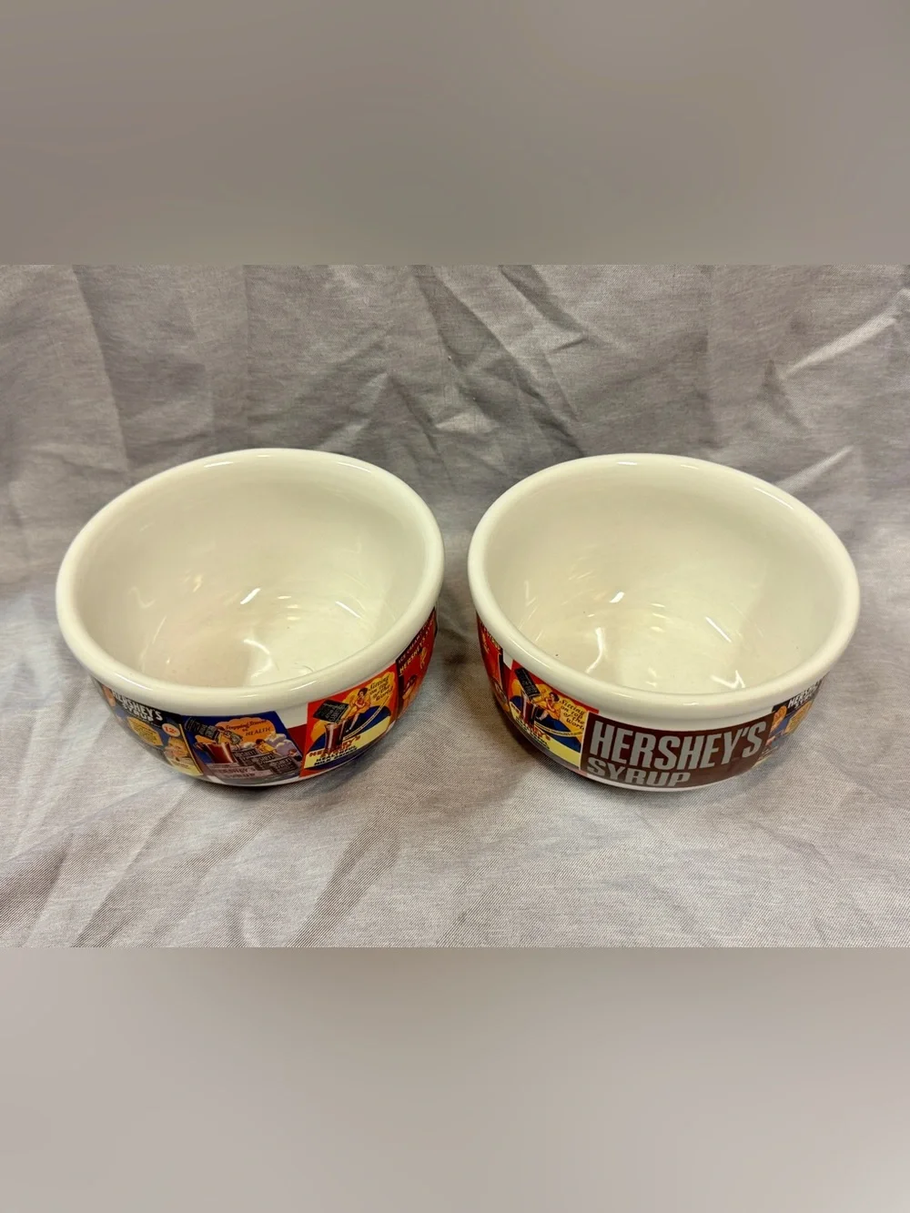 Vintage Hershey’s Syrup Ice Cream/Cereal Bowls - Set of 2